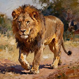 Wildtiere – Ungezähmte Anmut – Löwe 2 von Johannas Art Creations