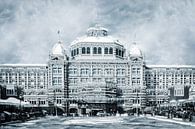 The Kurhaus in Scheveningen in the middle of winter by Art by Jeronimo thumbnail