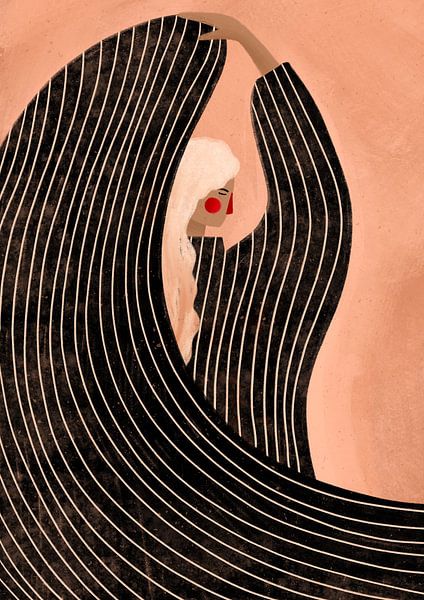 De vrouw met de zwarte jurk van Bea Müller