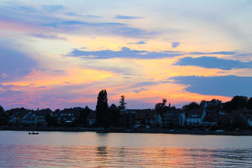 Ein wunderschöner Sonnenuntergang am Bodensee von Marvin Taschik