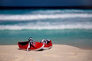 RED SNEAKERS van Thomas Herzog