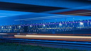 Lichter entlang der Autobahn