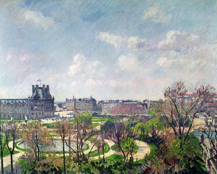 Camille Pissarro,The Garden of the Tuileries by finemasterpiece