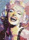 Marilyn Monroe, Pop Art Mozaïk van Atelier Liesjes thumbnail