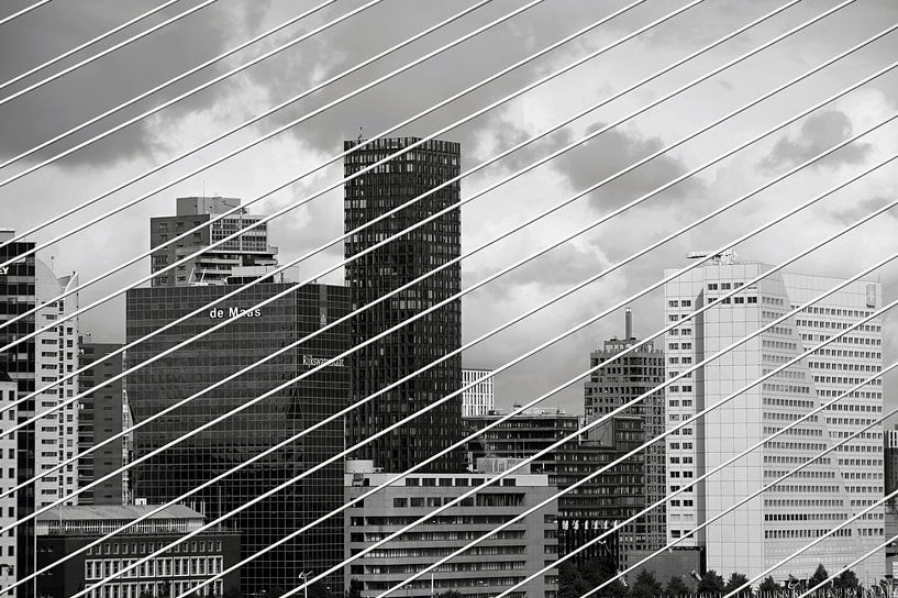 Skyline of Rotterdam by W J Kok