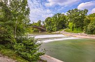 Beieren : Langs de Isar in München van Photoart-Naegele thumbnail