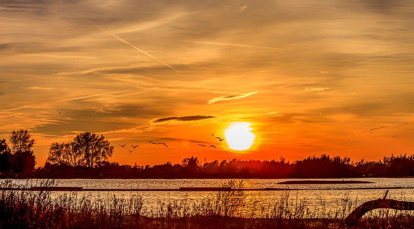 Zonsondergang von Jos Groen