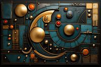 Abstract reliëf van metaal