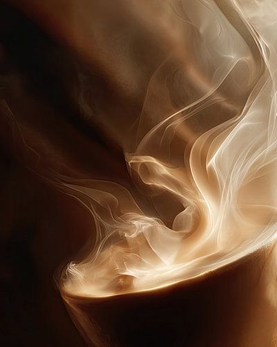 Koffie of cappuccino abstract