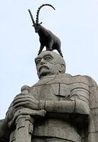 Steinbock auf Hamburgs Bismarckdenkmal