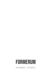 Formerum (Fryslan) | Carte | Noir et blanc sur Rezona