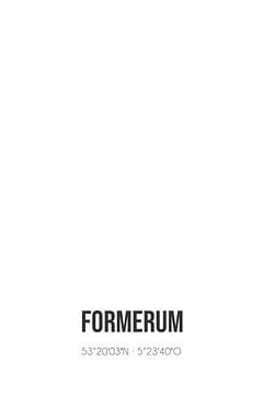 Formerum (Fryslan) | Landkaart | Zwart-wit van MijnStadsPoster