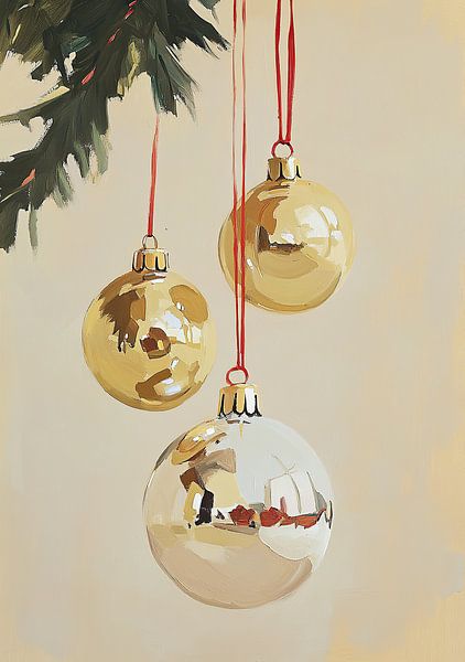 Christmas baubles Christmas tree I by Niklas Maximilian
