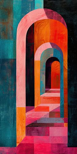 Neon Abstrakte Malerei