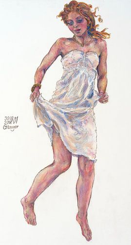 voorjaarsontwaken, dansende vrouw