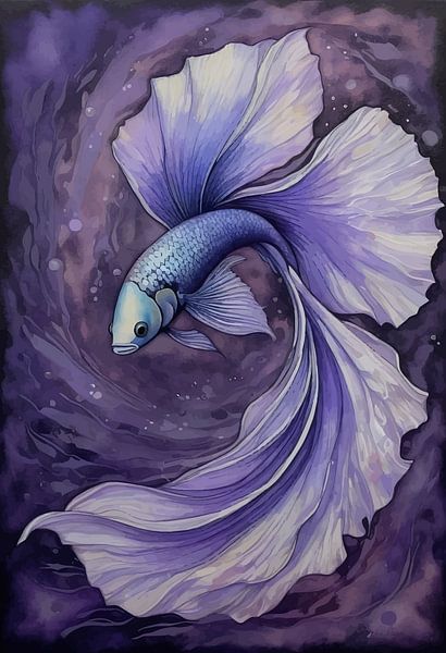 Betta Fisch - Lavendel von MIROKKU
