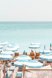 French Riviera Umbrellas by Grace Digital Art Co