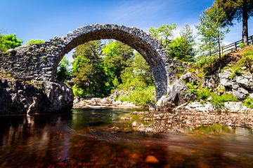 Old Pack Horse Bridge in Schotland van Petra van der Zande