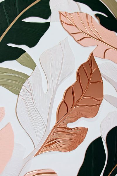 Blätter Design von Poster Art Shop