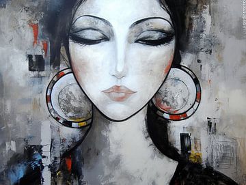 Vrouwenportret | Serenity in Silence van De Mooiste Kunst