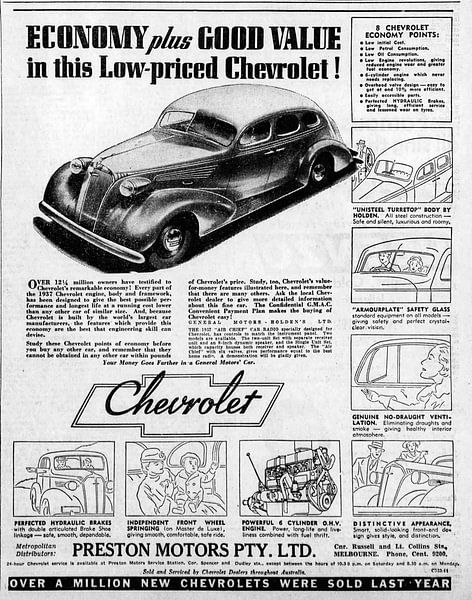 Chevrolet-Klassiker ad1937 von Atelier Liesjes