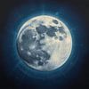 Blue Moon Light Schilderij van ComfortQ