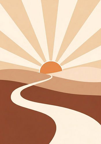 Rising Sun Japandi Landscape