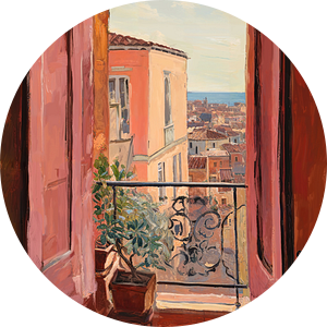 Matisse inspireert open raam fauvist van Niklas Maximilian