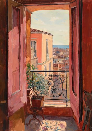 Matisse inspires Open Window Fauvist by Niklas Maximilian