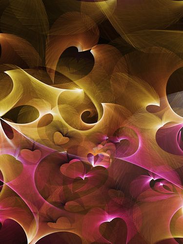 Liefde Vindt Je Liefde Verklaring Harten Modern