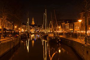 Hoge en Lage der A in Groningen tijdens WinterWelVaart von Harry Kors