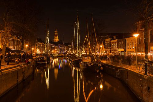 Hoge en Lage der A in Groningen tijdens WinterWelVaart
