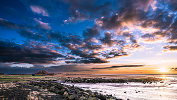 De Wierschuur bij zonsopgang, Terschelling