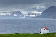 Blick auf die Westfjorde von Island von Menno Schaefer Miniaturansicht