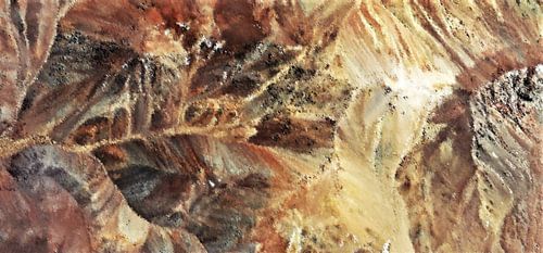 the andes in south america from above mixed media