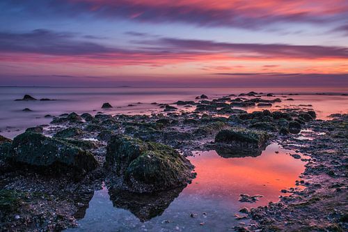 Het strand met magisch licht