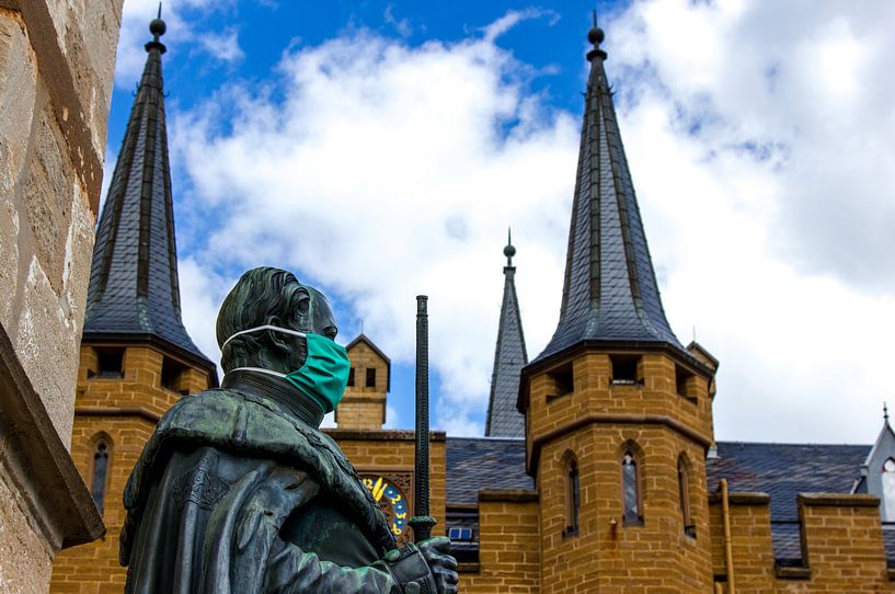 Hohenzollern stadhouder met mondkapje van Ferry D