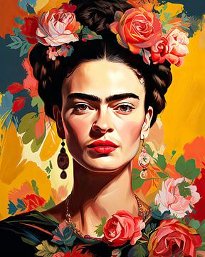 Frida Poster - Frida Kunstdruk van Niklas Maximilian
