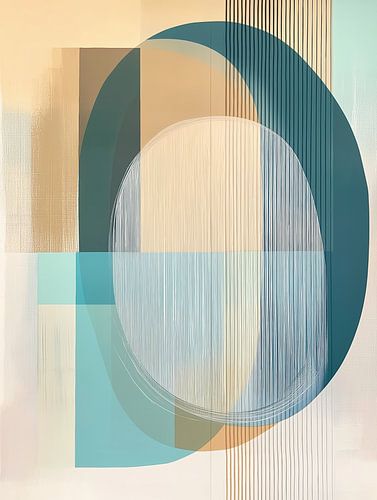 Modern abstract boho