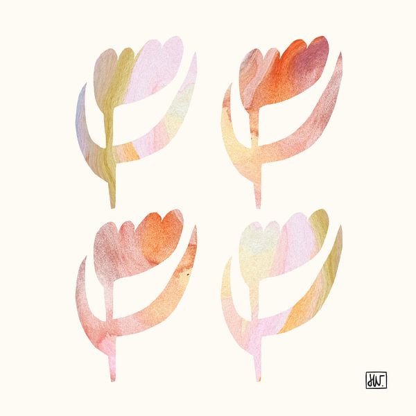 Four in Bloom by Henriette Visscher
