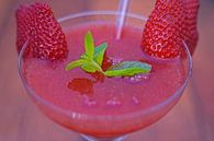 Erdbeer Rum Cocktail im Glas von Babetts Bildergalerie Miniaturansicht