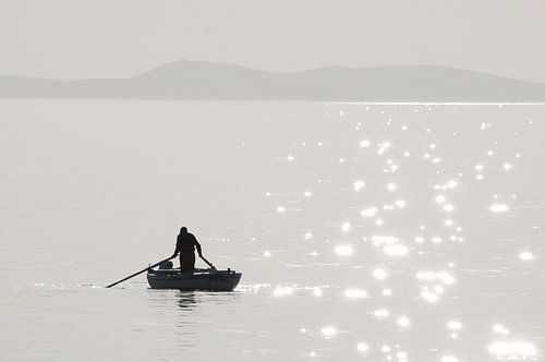 Stilte op het Kroatische meer