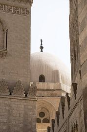 Architecture old center cairo egypte. Look through the mosque dome. by Marjolein Hameleers