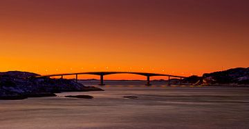 Brug bij avondrood van Adelheid Smitt