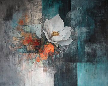 Witte Bloem | Bloemen van ARTEO Schilderijen