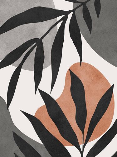 Aquarel tropische bladeren 9