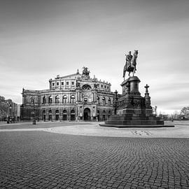 Semperoper (b/w) von Florian Schmidt