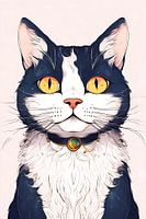 Cat illustration abstrak