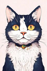 Katze Illustration abstrakt von Nz Art