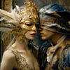 Venetiaanse maskers - Elke dag feest van Joriali Fine Art